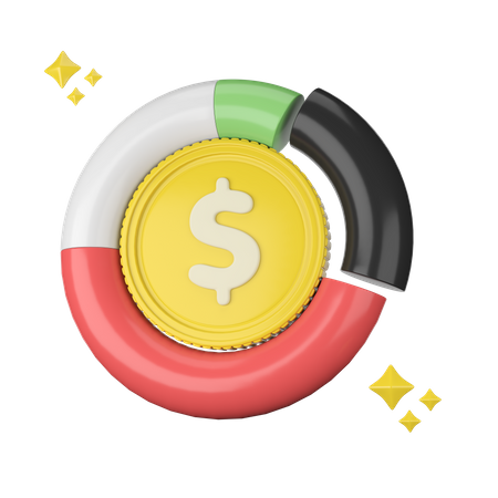 Finanzdiagramm  3D Icon