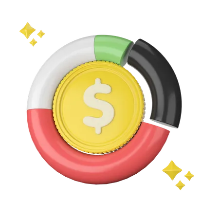 Finanzdiagramm  3D Icon