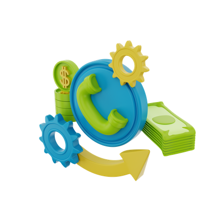 Finanzdienstleistung  3D Icon