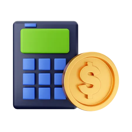 Finanzen berechnen  3D Illustration