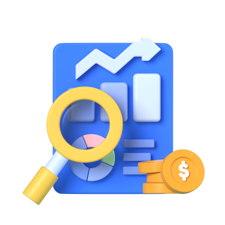 Finanzrecherche  3D Icon