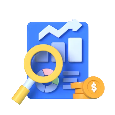 Finanzrecherche  3D Icon