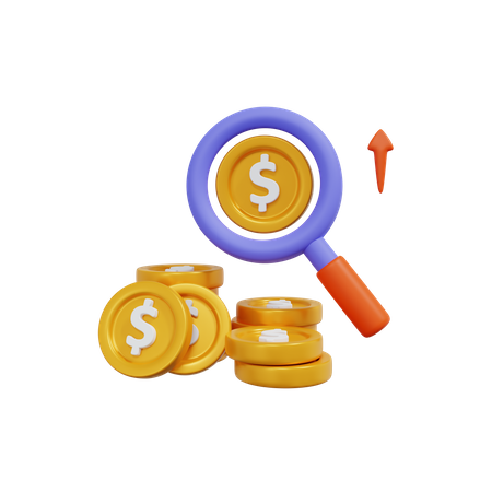 Finanzrecherche  3D Icon