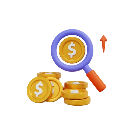 Finanzrecherche  3D Icon