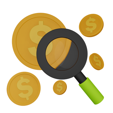 Finanzrecherche  3D Icon