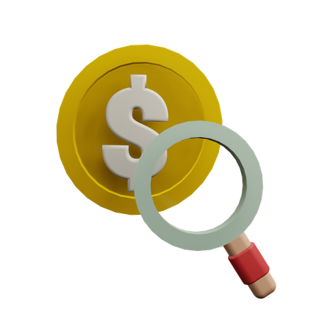 Finanzrecherche  3D Icon