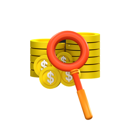 Finanzforschung  3D Icon