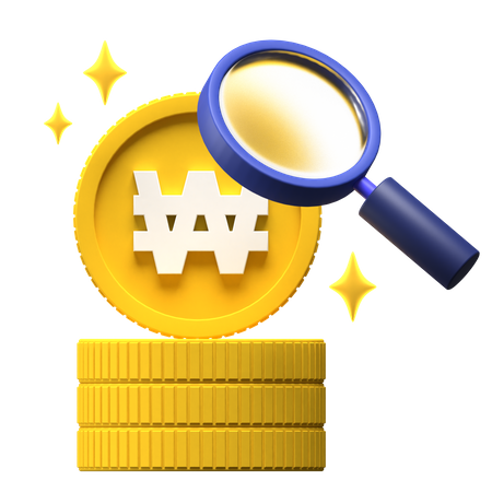 Finanzforschung gewann 3D Icon