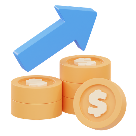 Finanzgewinn  3D Icon