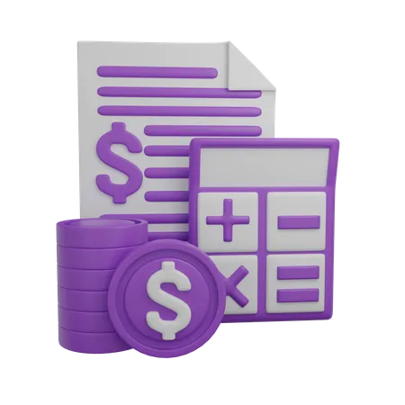 Finanzielle Schätzung  3D Icon