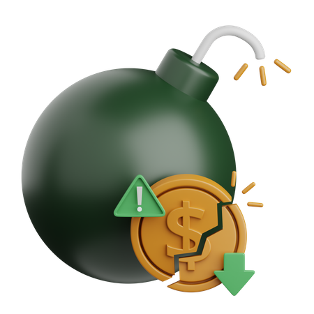 Finanzielle Schulden  3D Icon