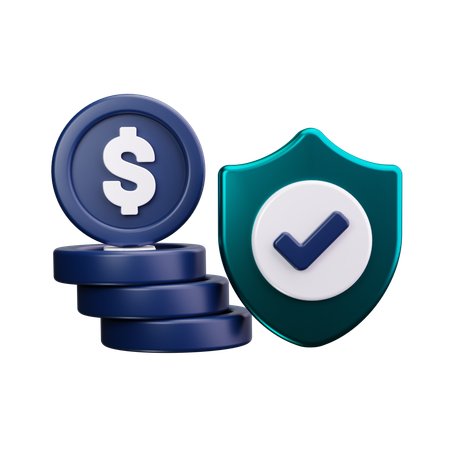 Finanzielle Sicherheit  3D Icon