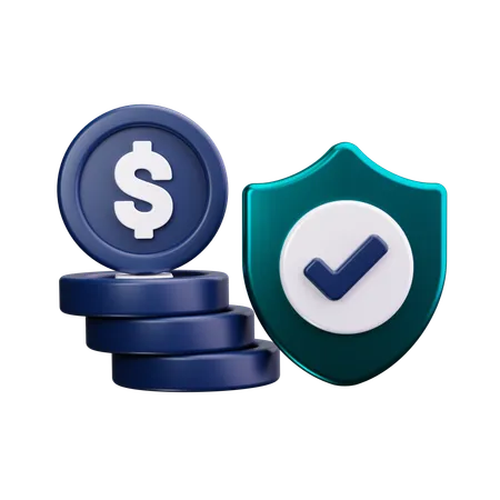 Finanzielle Sicherheit  3D Icon