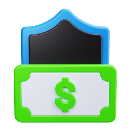 Finanzielle Sicherheit  3D Icon