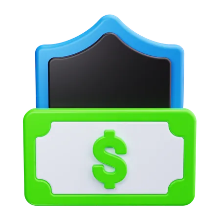 Finanzielle Sicherheit  3D Icon