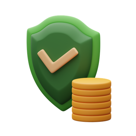 Finanzielle Sicherheit  3D Icon