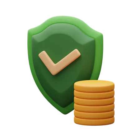 Finanzielle Sicherheit  3D Icon