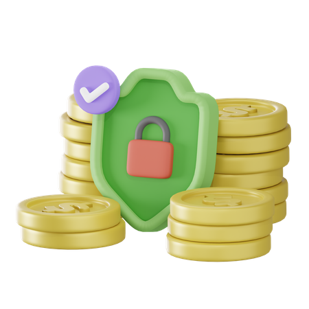 Finanzielle Sicherheit  3D Icon