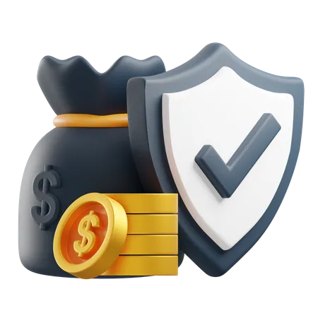 Finanzielle Sicherheit  3D Icon