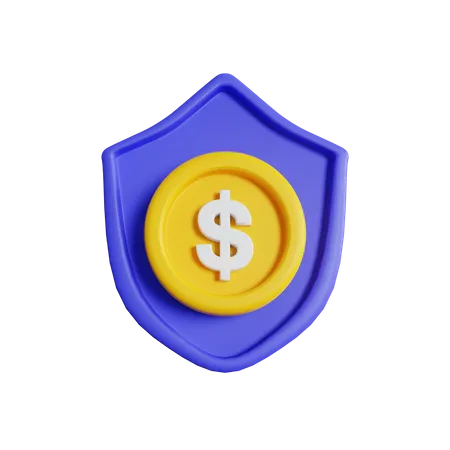 Finanzielle Sicherheit  3D Icon