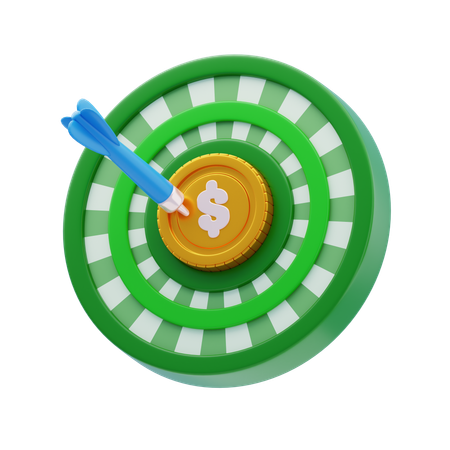 Finanzielle Ziele  3D Icon