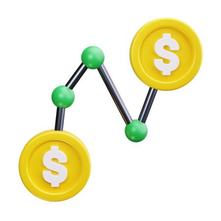 Finanzieller Gewinn  3D Icon