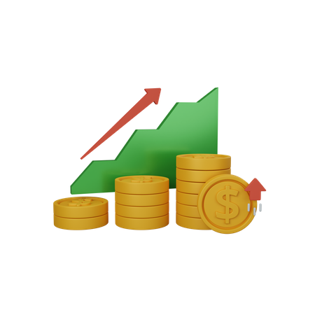 Finanzieller Gewinn  3D Icon