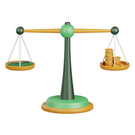 Finanzieller Maßstab  3D Icon