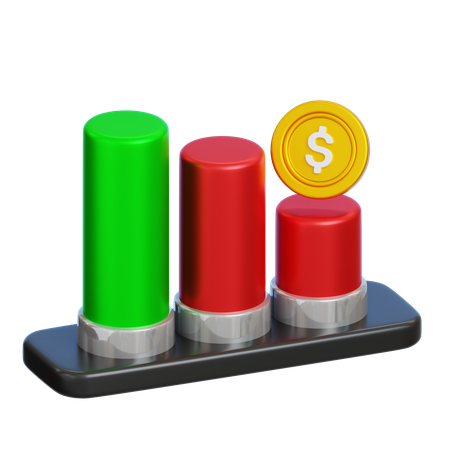 Finanzieller Verlust  3D Icon