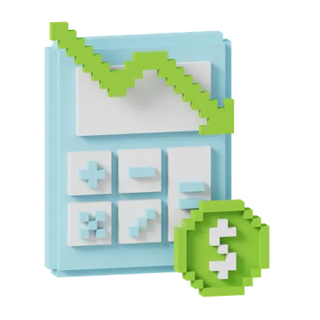 Finanzieller Verlust  3D Icon