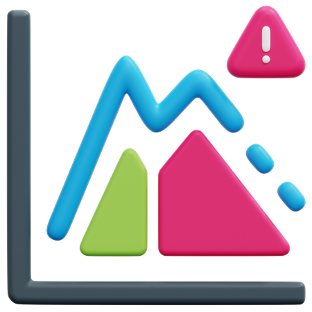 Finanzieller Verlust  3D Icon