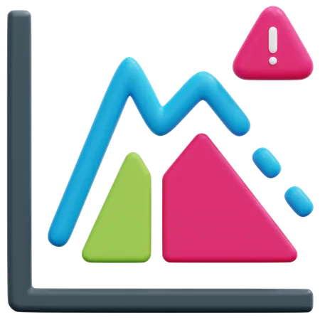 Finanzieller Verlust  3D Icon