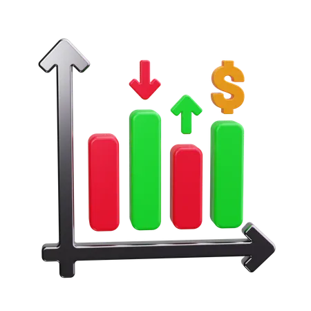 Finanzielles Wachstum  3D Icon