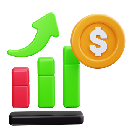 Finanzielles Wachstum  3D Icon
