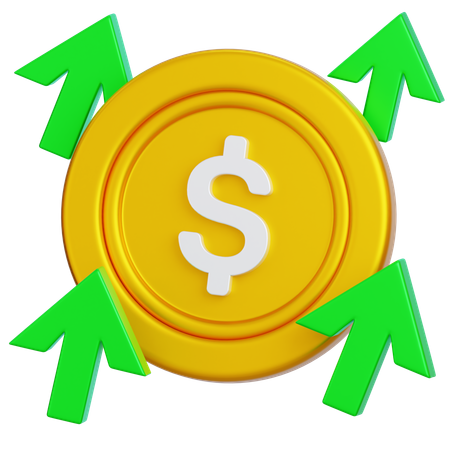 Finanzielles Wachstum  3D Icon