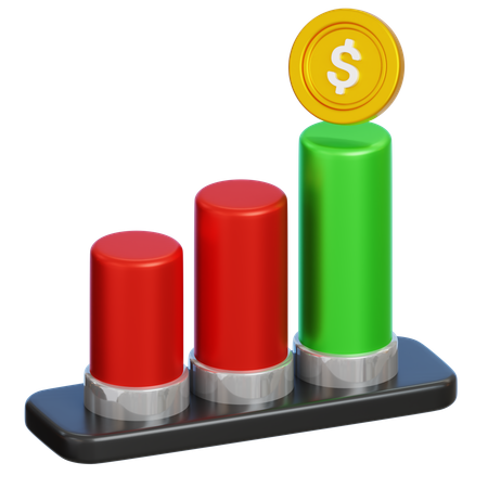 Finanzielles Wachstum  3D Icon