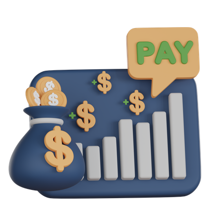 Finanzielles Wachstum  3D Icon