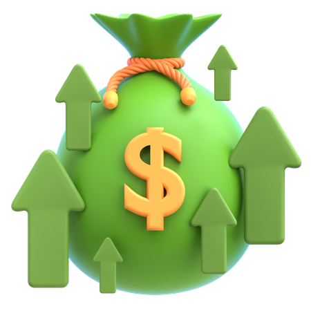 Finanzielles Wachstum  3D Icon