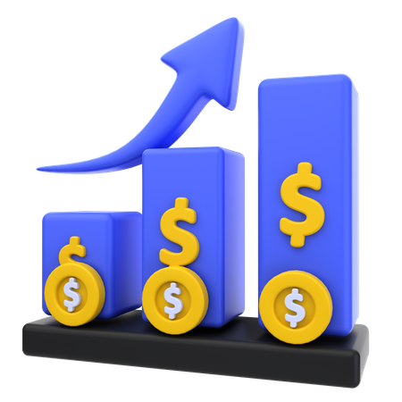 Finanzielles Wachstum  3D Icon