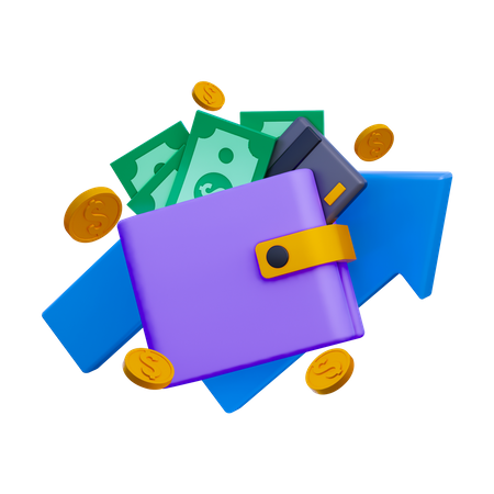 Finanzielles Wachstum  3D Illustration