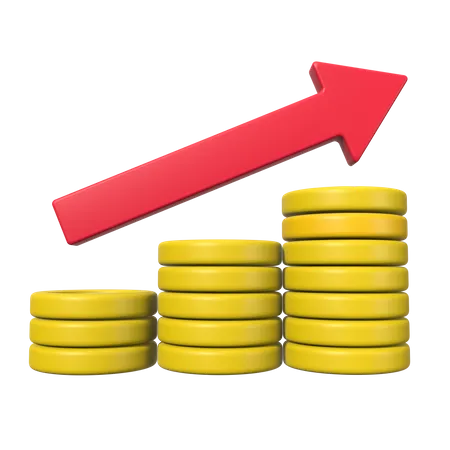 Finanzielles Wachstum  3D Icon