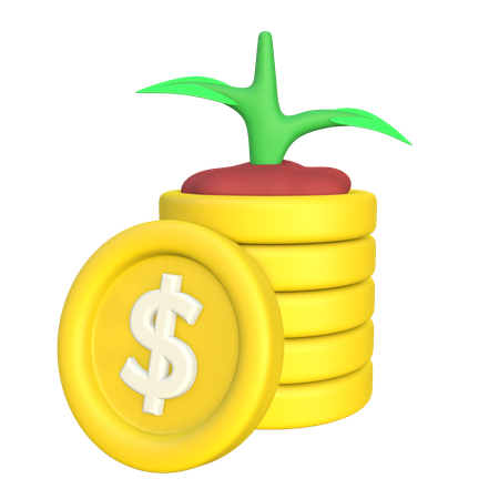 Finanzielles Wachstum  3D Icon