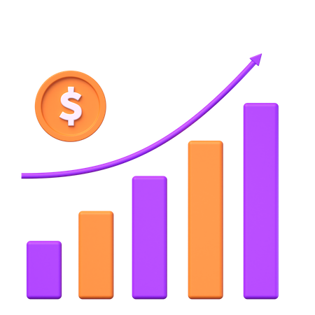 Finanzielles Wachstum  3D Icon