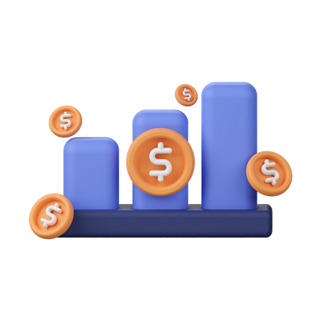 Finanzwachstum  3D Icon