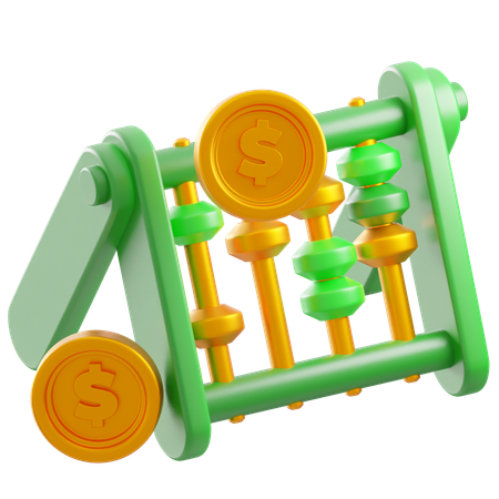Finanzielle Zählung  3D Icon