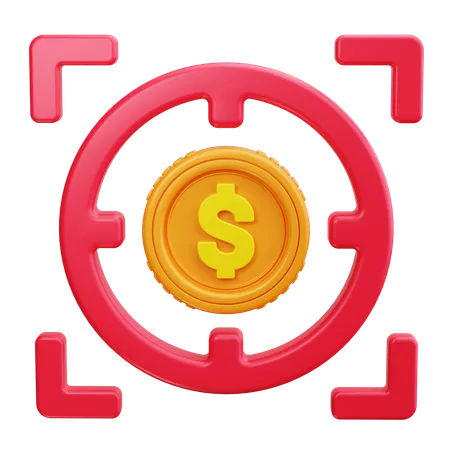 Finanzielles Ziel  3D Icon