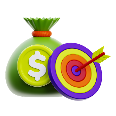 Finanzielles Ziel  3D Icon