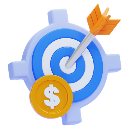 Finanzielles Ziel  3D Icon