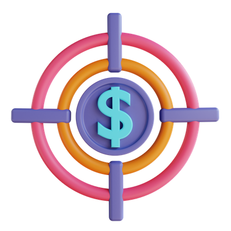 Finanzielles Ziel  3D Icon