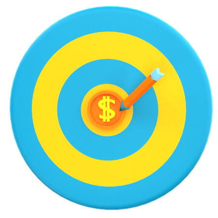Finanzielles Ziel  3D Icon